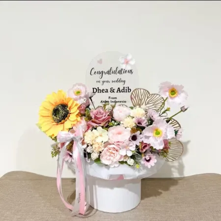 Bloom Box Akrilik Ucapan Wedding Bandung Kulon